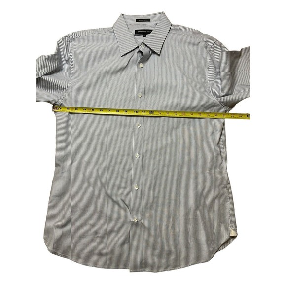 John Varvatos Star USA Mens Sz 16/5 Reg Striped Dress Shirt Superfine Cotton - Picture 3 of 6